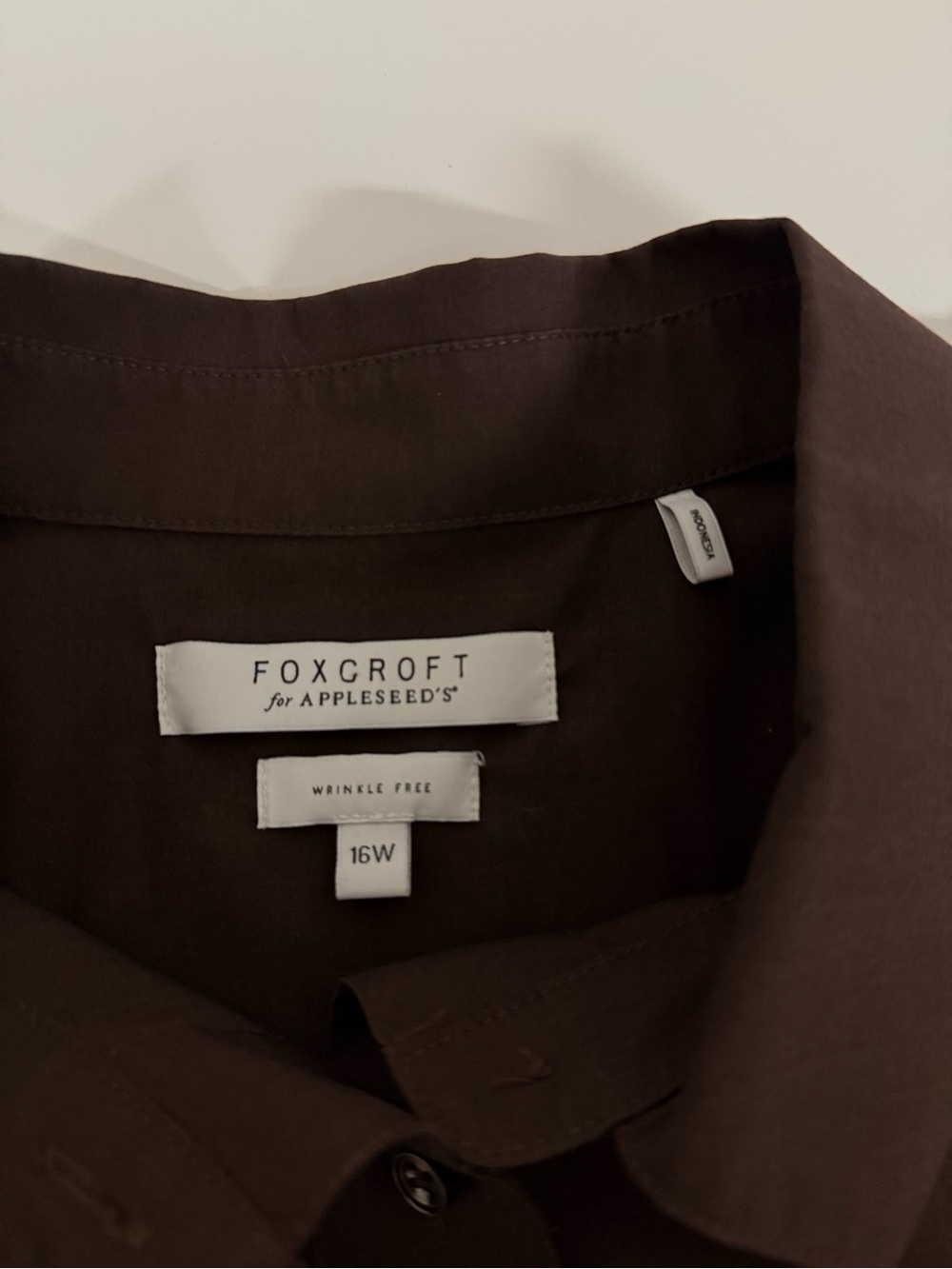 Foxcroft Women's Dark Chocolate Brown Button-Down Shirt - Picture 2 of 9